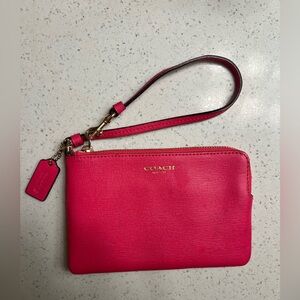 Coach Hot Pink Wristlet